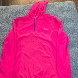 ASICS Women’s Vibrant Pink Half-Zip Hoodie | Activewear Pullover